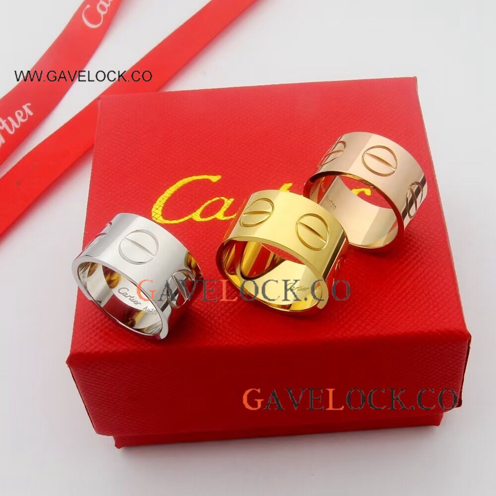 Best Quality Copy Cartier Love Extra Wide Rings